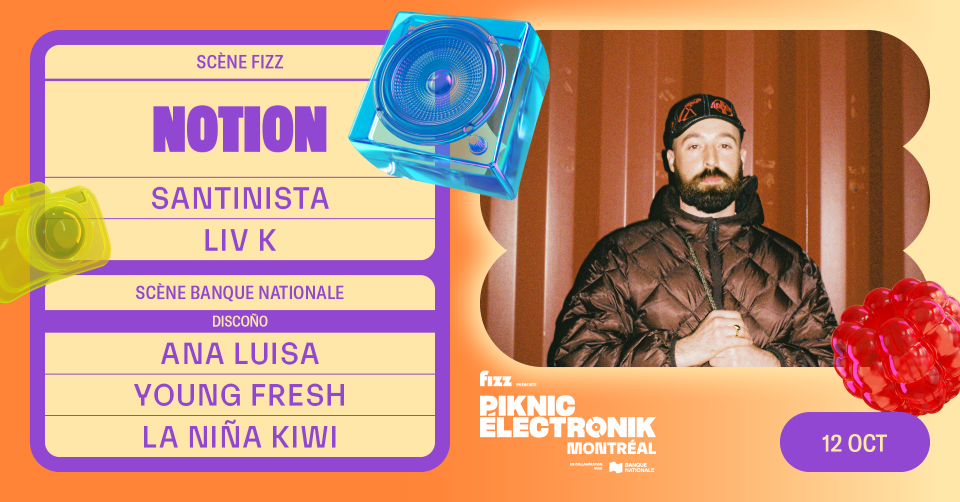 Piknic Électronik MTL #19 NOTION 12 Octobre 2025 Montréal, QC