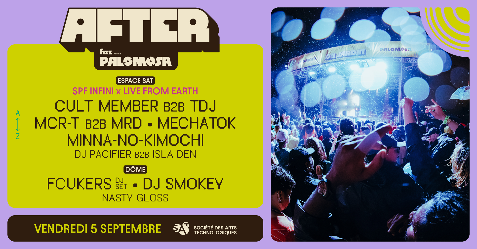 After Party Palomosa 5 septembre 2025 SAT Montréal, QC