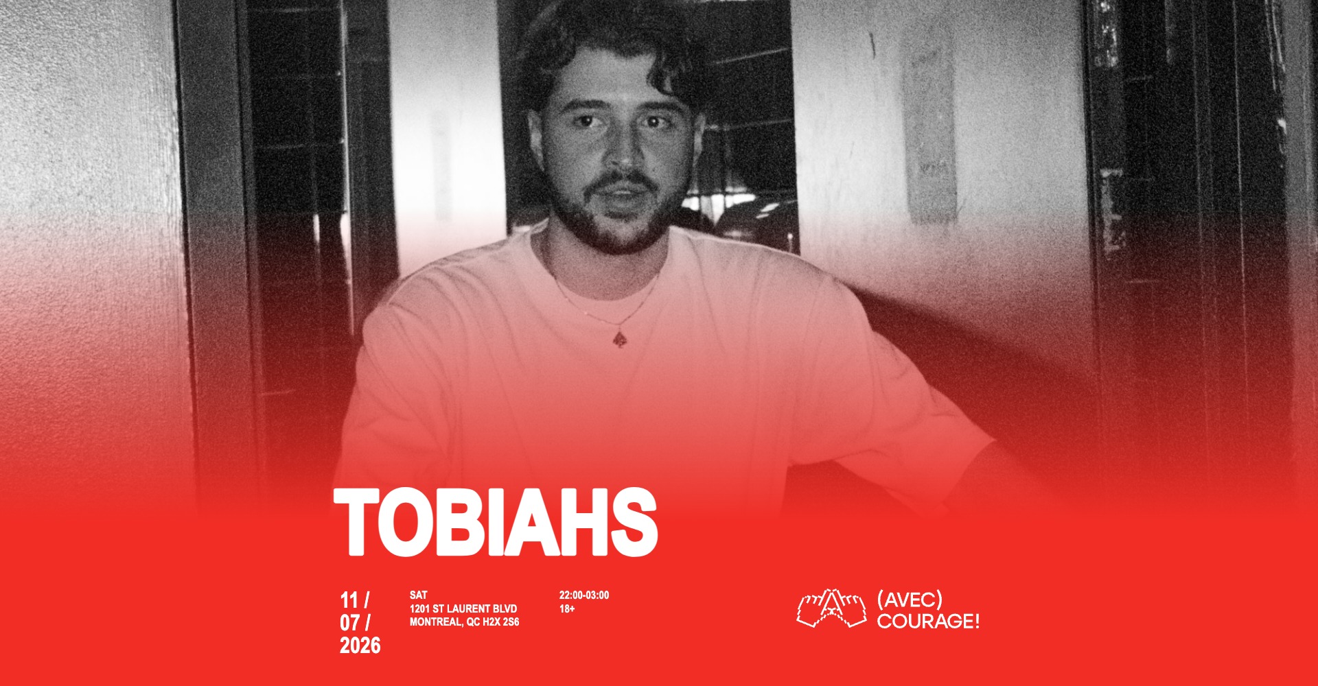 Tobiahs Concert 7 novembre 2026 SAT Montréal ,QC